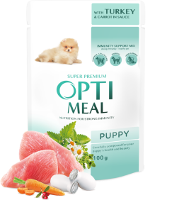 Optimeal Super Premium Puppy with Turkey 100g 4820215369619
